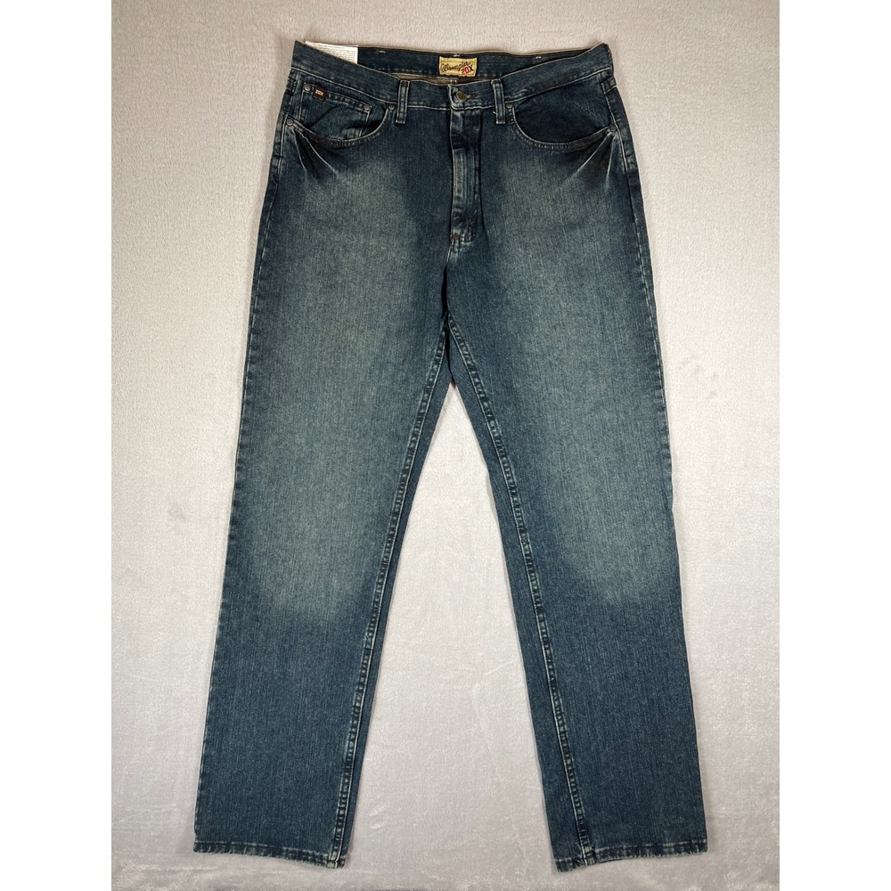Wrangler 20X Extreme Relaxed Jeans Mens 35x36 Straight Leg Blue Denim